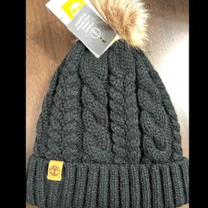 Timberland Fleece Lining PomPom Beanie